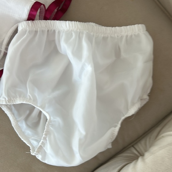 Girls 18 month fancy dress bloomers sparkle bow tutu tulle lined crinoline - Picture 2 of 5